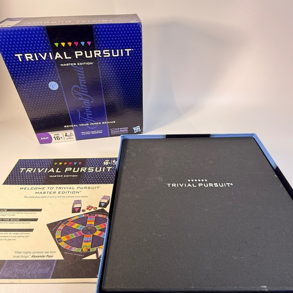 Trivial Pursuit Master Edition‎ Board Game Adult Ages 16 Plus - open box - Picture 14 of 14